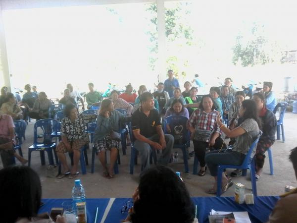 4. ลงพื้นที่เก็บข้อมูลตำบลวังหิน จังหวัดตาก วันที่ 19 พฤศจิกายน 2561 ณ ศาลาอเนกประสงค์หมู่บ้านพุสะแก ตำบลวังหิน อำเภอเมืองตาก จังหวัดตาก